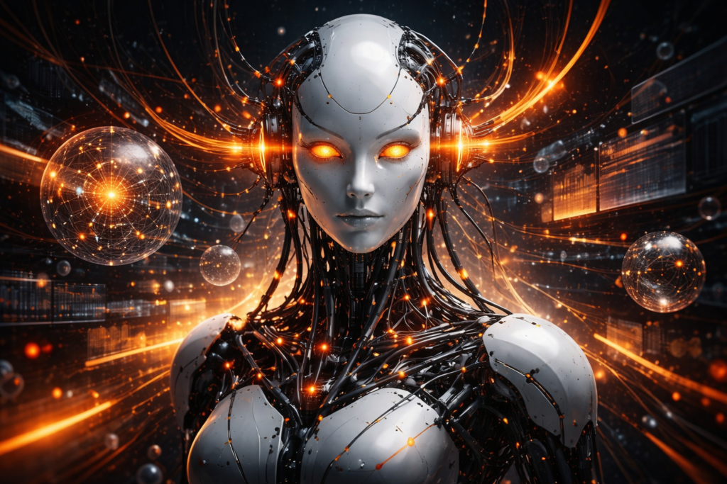 Abstract visualisation of AI hallucinations